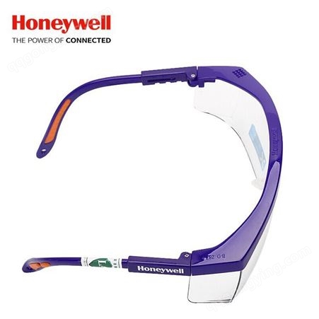 霍尼韦尔 100200 S200A 加强防刮擦防冲击防风沙蓝框防护眼镜